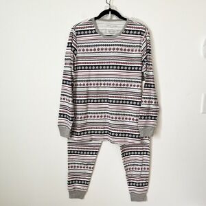 NWT Threads 4 Thought Snowflake Stripe Pajama Set Mens Small Holiday Winter